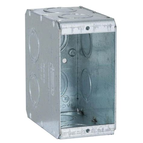 home depot metal single gang electrical boxes masonry|oversized single gang electrical box.